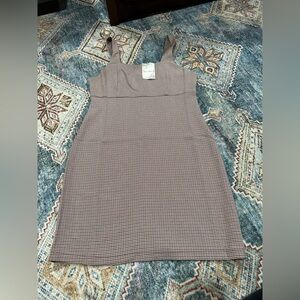 Hem‎ & Thread Brown Houndstooth Mini Dress